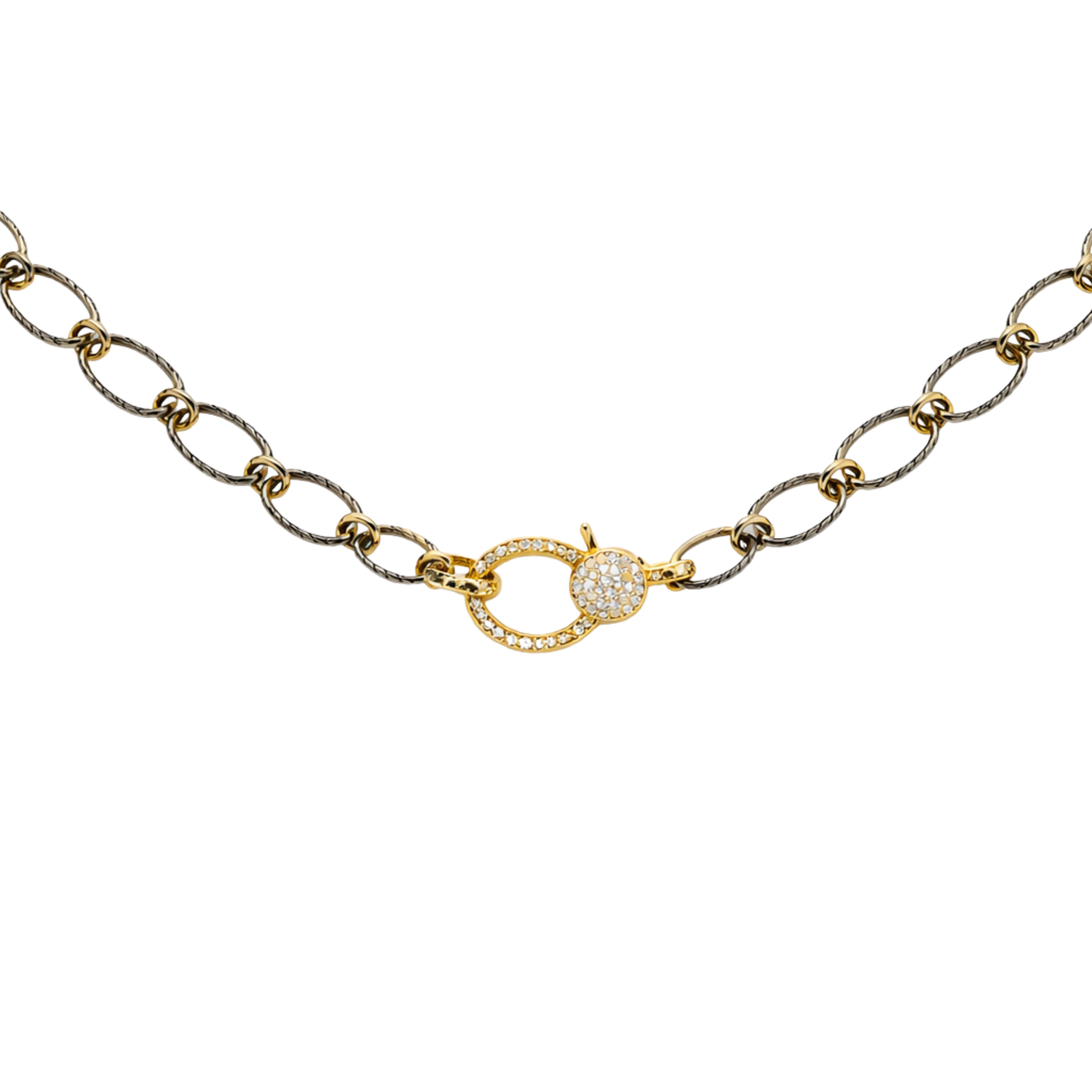 Makhala Weave Mixed Metal Gold Diamond Closure