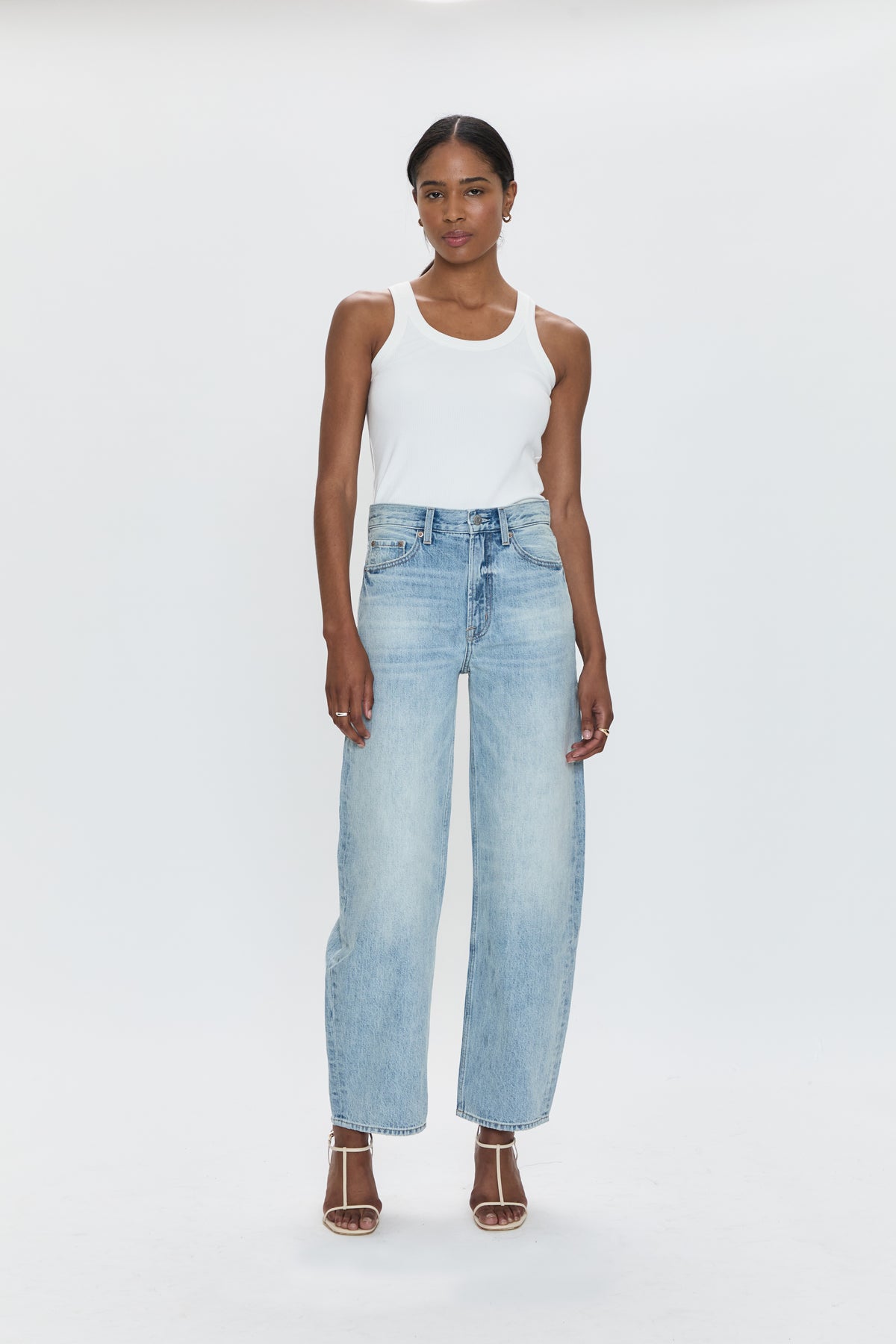 Wes High Rise Barrel Jean in Clever Pistola clothing womens pants at boltranchstore.com