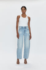Wes High Rise Barrel Jean in Clever Pistola clothing womens pants at boltranchstore.com