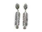 Western Feather Design Earring find at boltranchstore.com free shipping