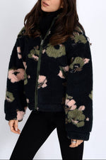 Whistler Sherpa Zip Front Jacket RD Style womens outerwear floral western Boltranchstore.com