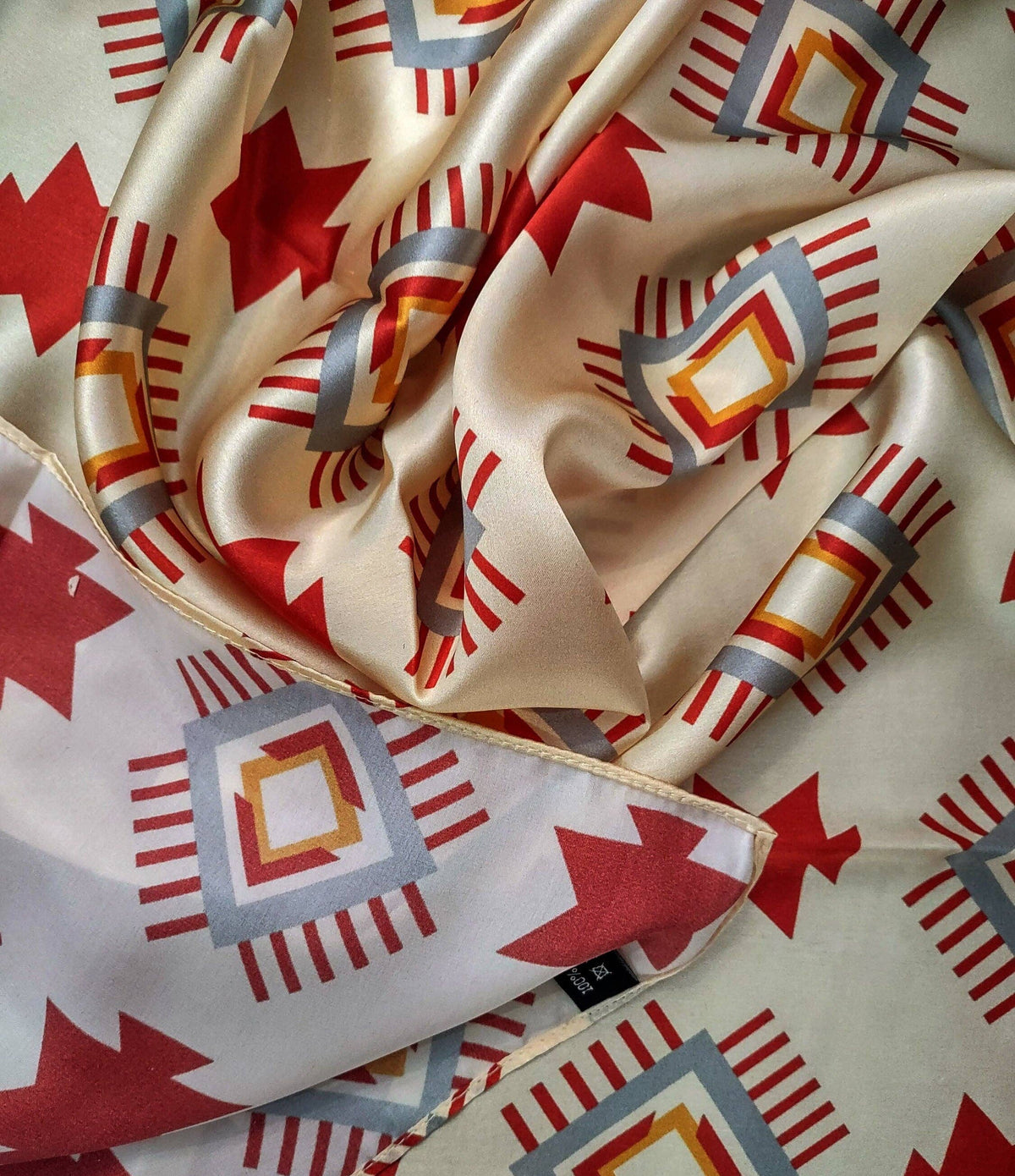 Wild Rag Silk Aztec Ivory and Burg accessories mens womens gift western fashion cowboy riding accessory 100% silk Free shipping Boltranchstore.com