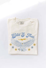 Wild and Free Graphic Top womens summer t-shirt free shipping at Boltranchstore.com 