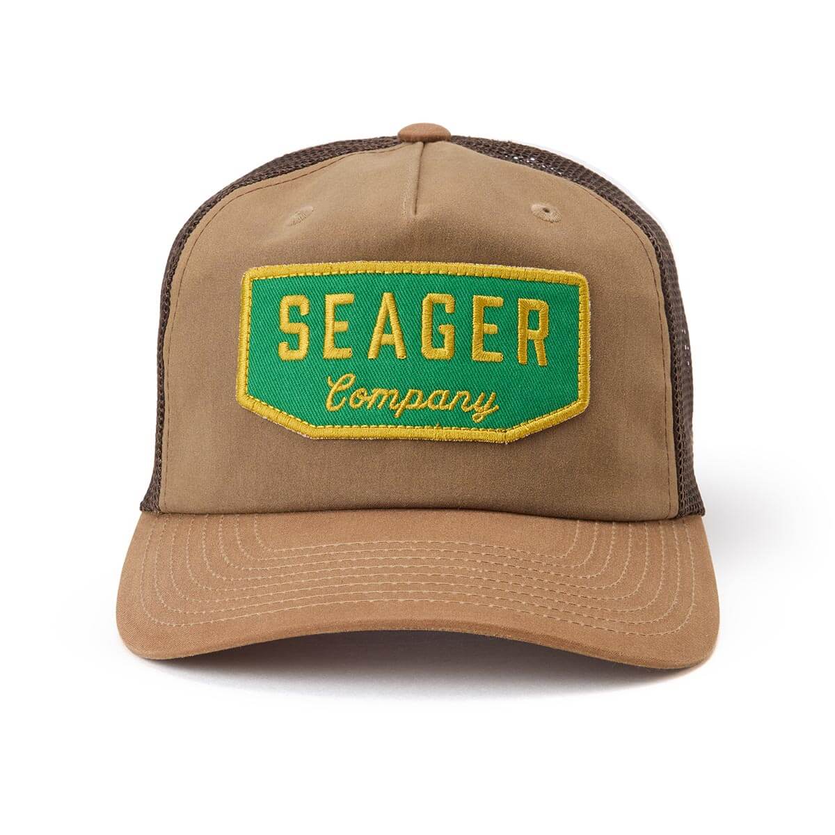 Seager Wilson Waxed Canvas Snapback Tan Hat