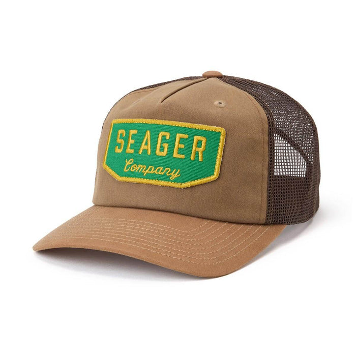 Seager Wilson Waxed Canvas Snapback Tan Hat Boltranchstore.com free shipping brown green mens womens unisex