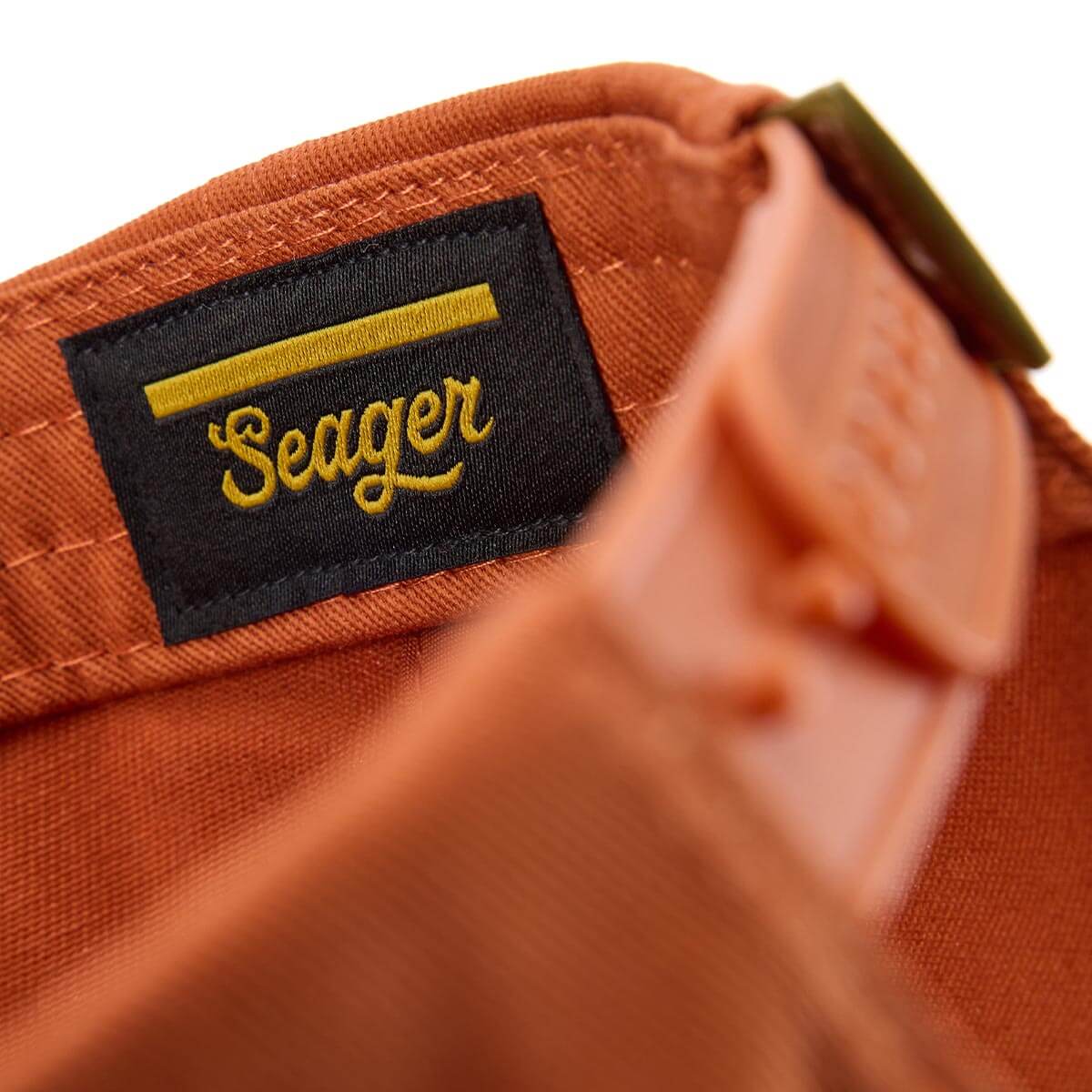 Seager Wingspan Snapback Maroon Green Hey Good Lookin tag inside the crown Park City