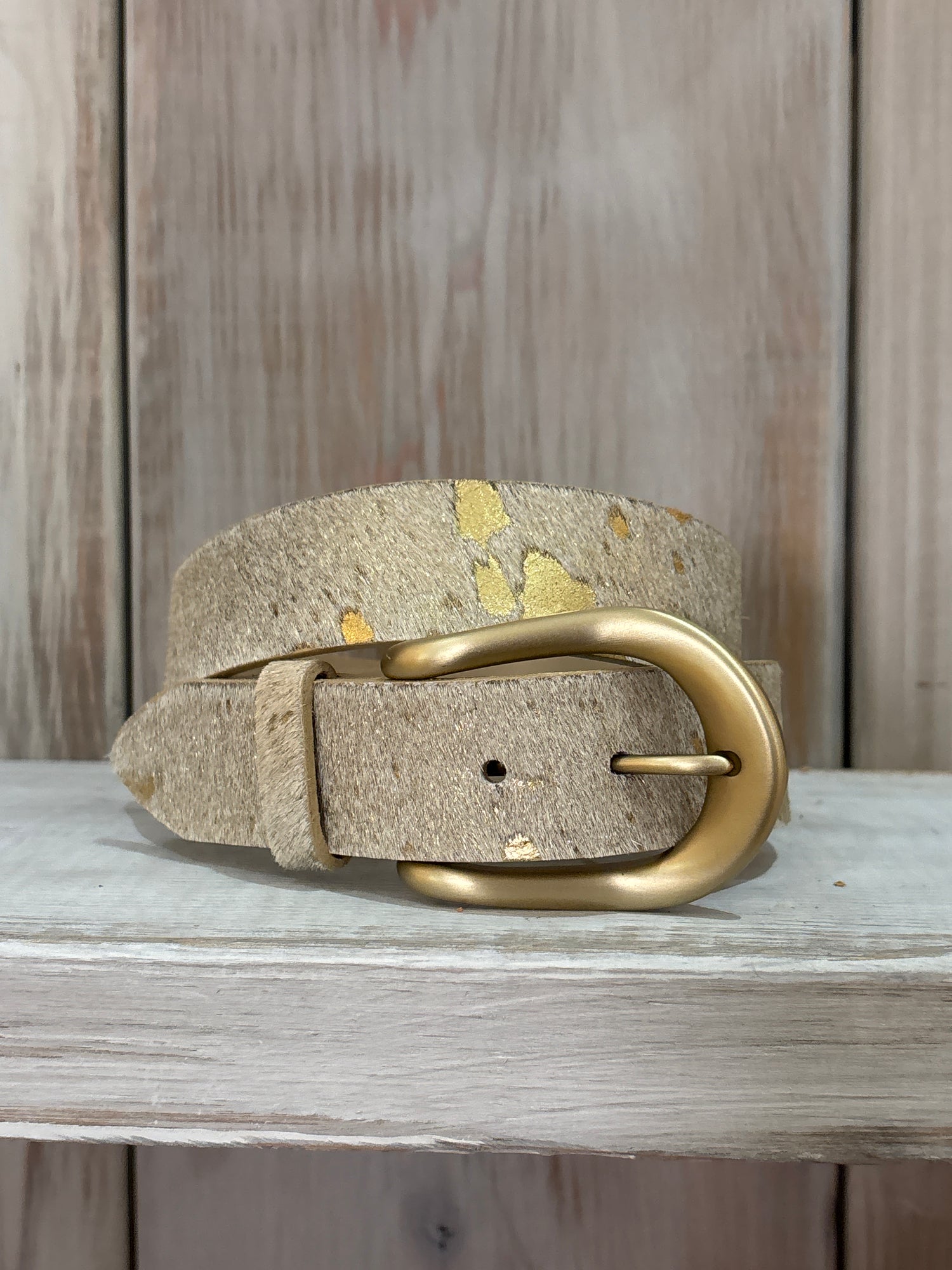 Womens Ember Belt WOMENS gold cow hide tan brown womens belt Boltranchstore.com Free Shipping