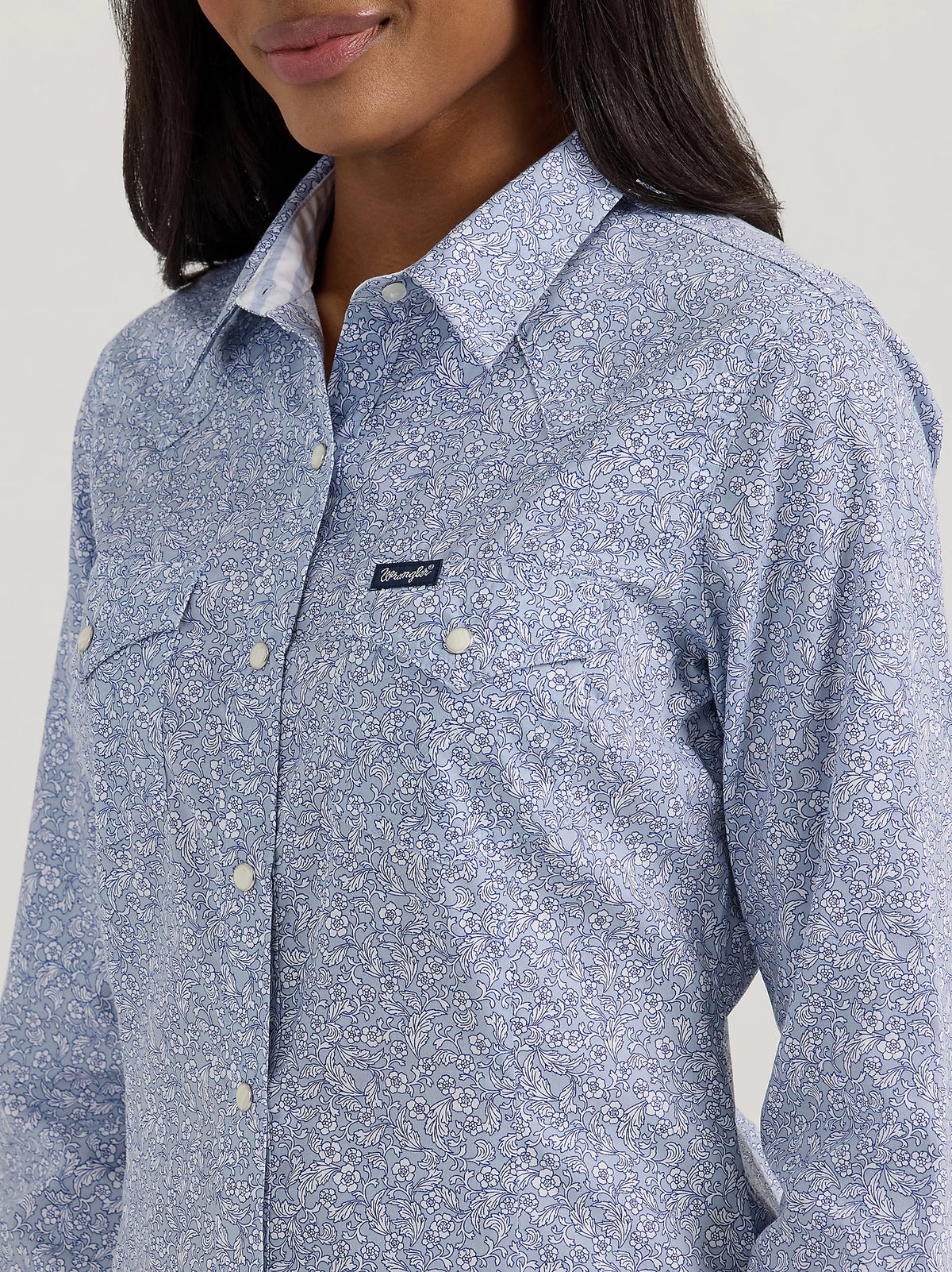 Womens_Wrangler_All_Occasion_Western_Snap_Shirt Front