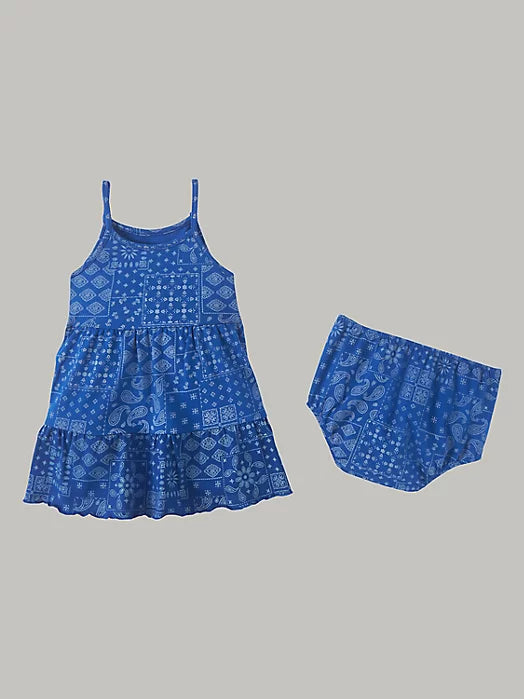 Wrangler Girls Bandana Tank Tiered Dress