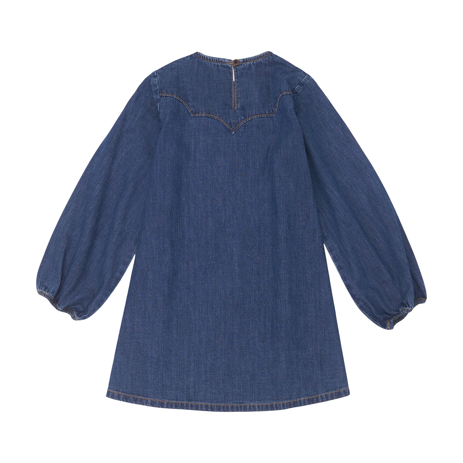 Wrangler Girls LS Denim Embroidered Dress