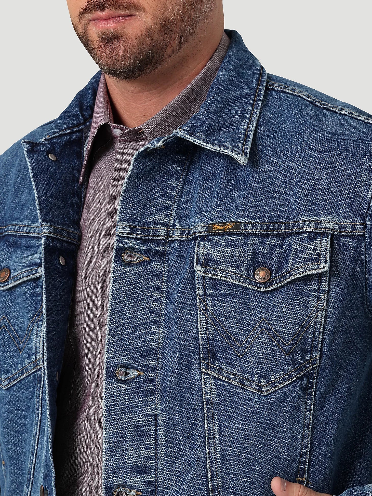 Wrangler Mens Cowboy Cut Unlined Denim Jacket