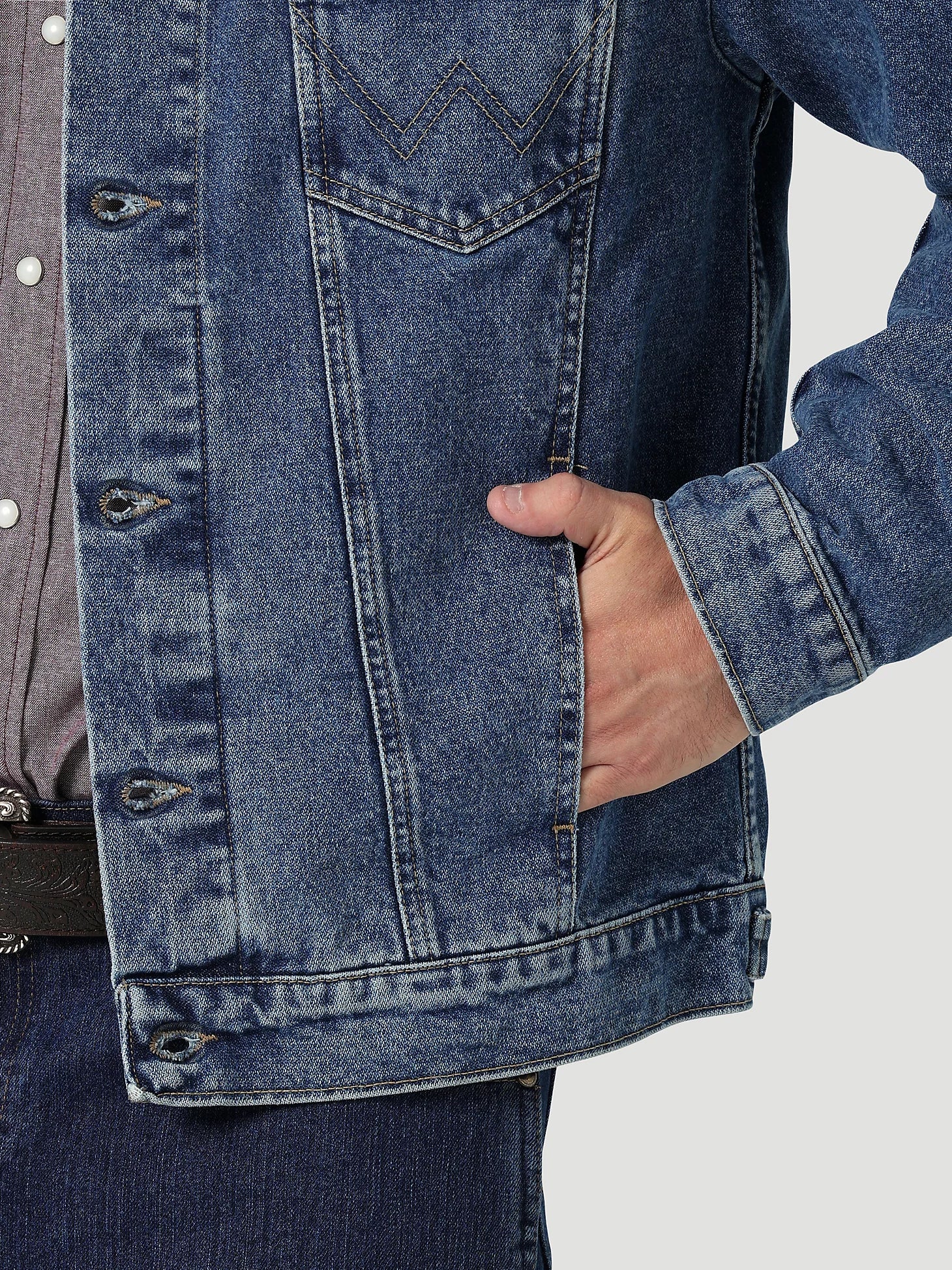 Wrangler Mens Cowboy Cut Unlined Denim Jacket