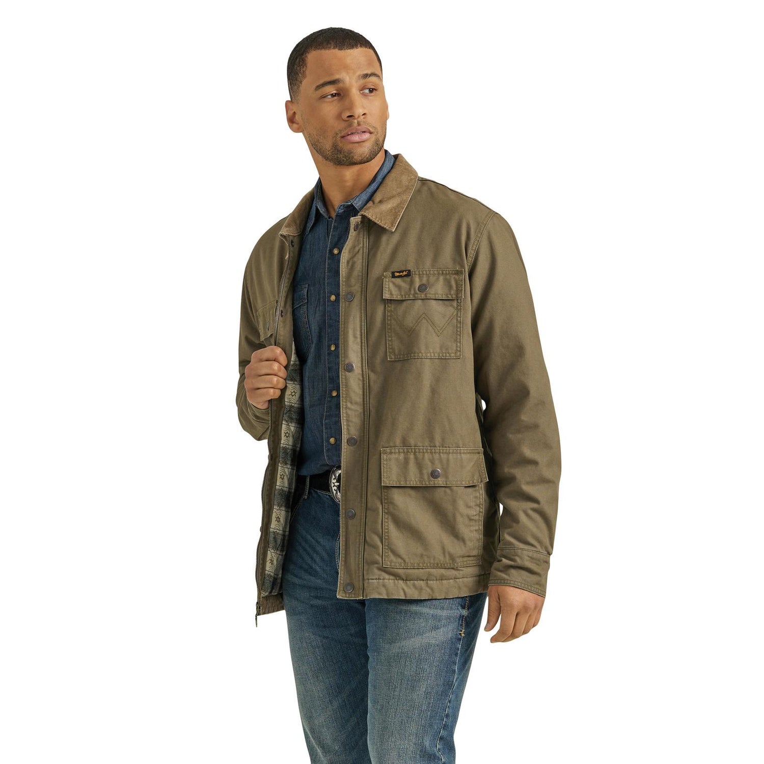 Wrangler Mens Lined Barn Coat