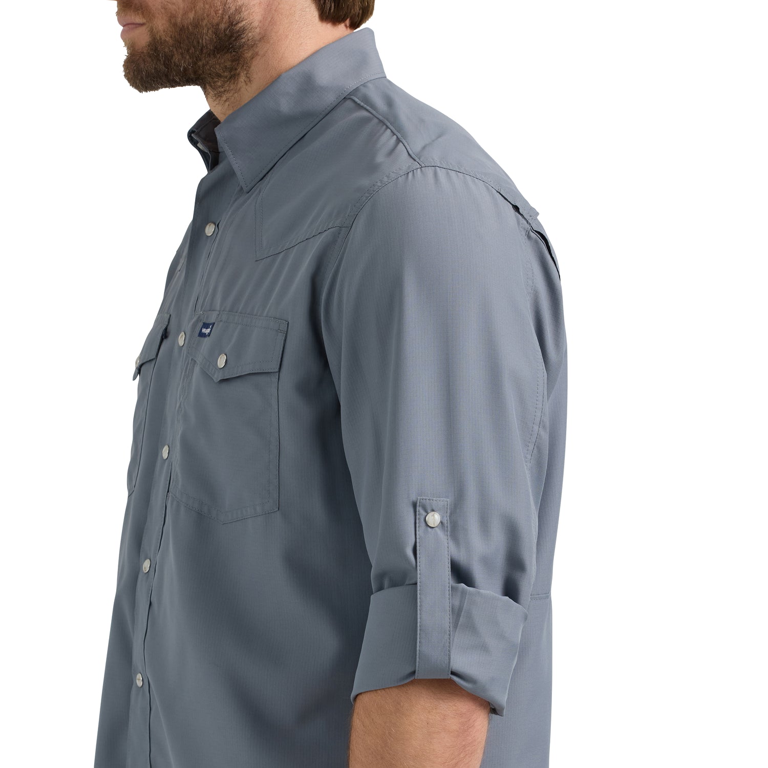 Wrangler Mens Performance LS Solid Shirt