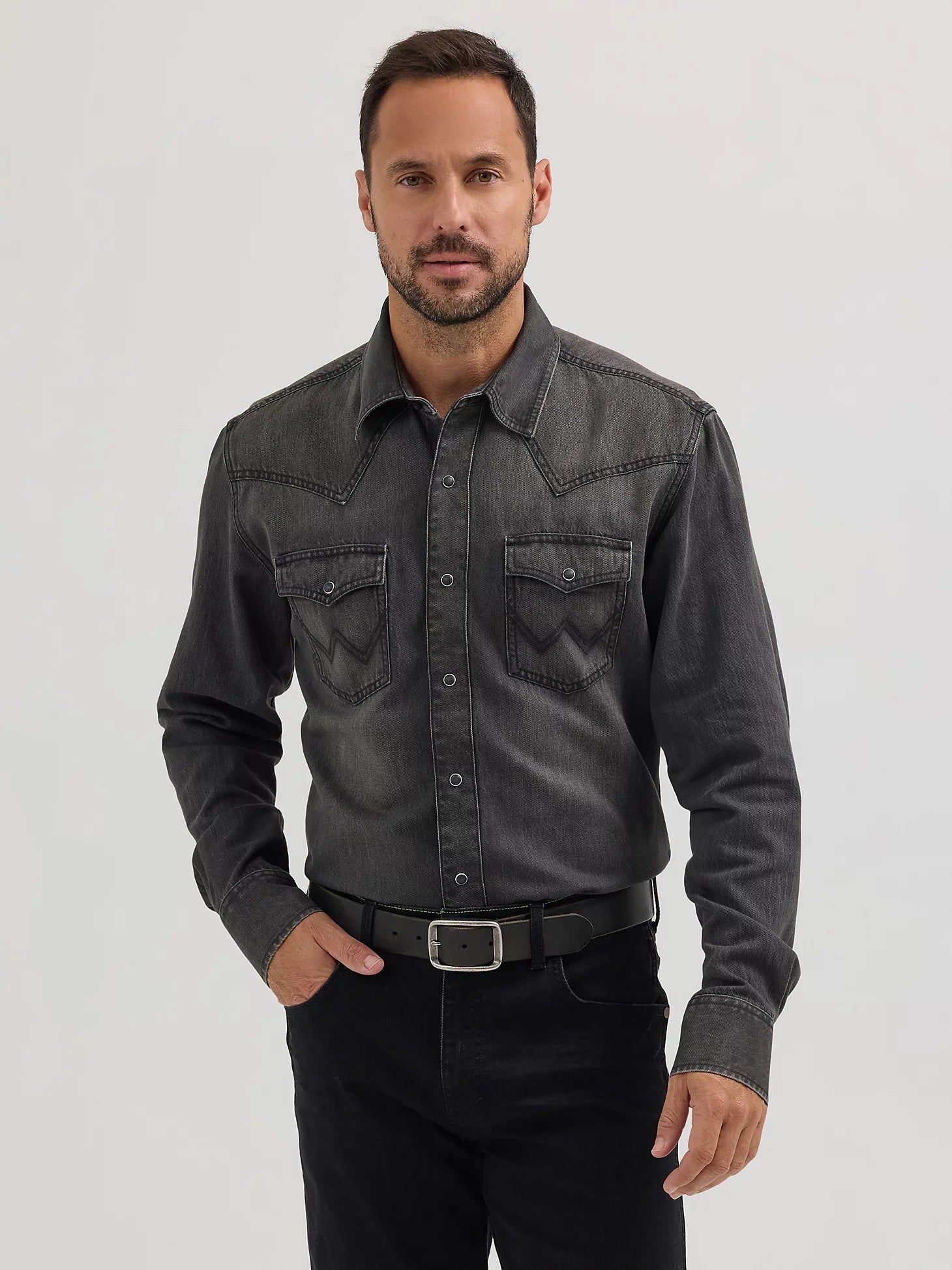 Wrangler Mens Retro Premium Western Snap Shirt