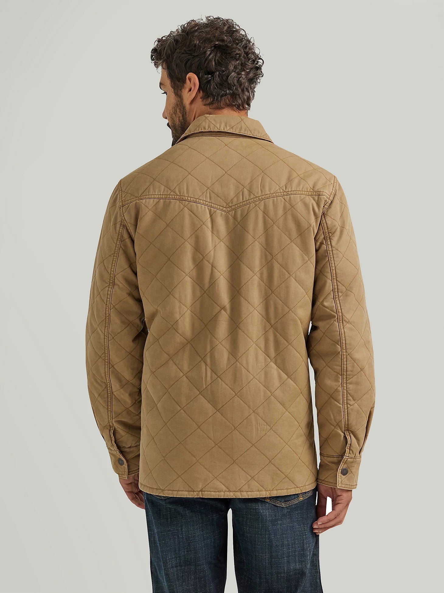 Wrangler Mens Reversible Quilted Shirt Jacket