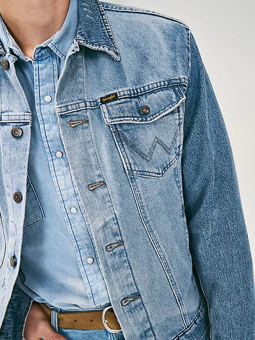 Wrangler Mens Vintage Inspired Jacket - Antique Blue