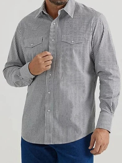 Wrangler Mens WR LS Classic Fit Shirt - Classic Fit