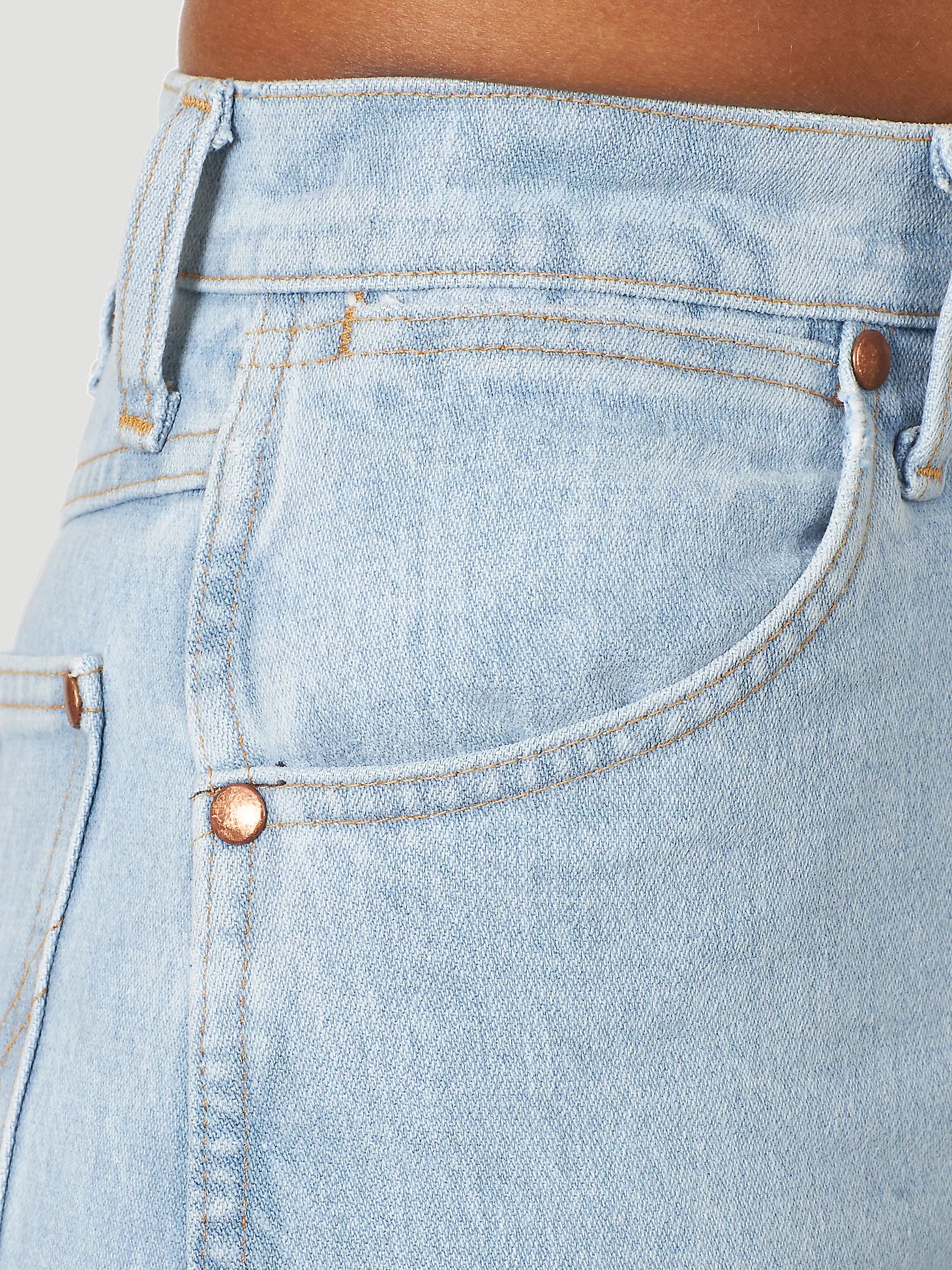 Wrangler Natural Rise Womens Pants - Bleach