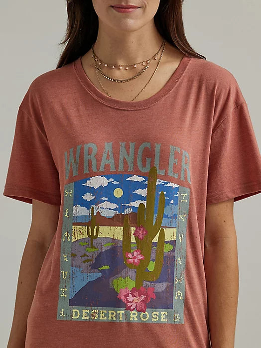 Wrangler Womens Retro Graphic Boyfriend SS T-Shirt