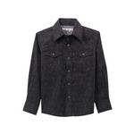 Wrangler Boys 20X Black Paisley Shirt buy at boltranchstore.com western wear kids free shipping