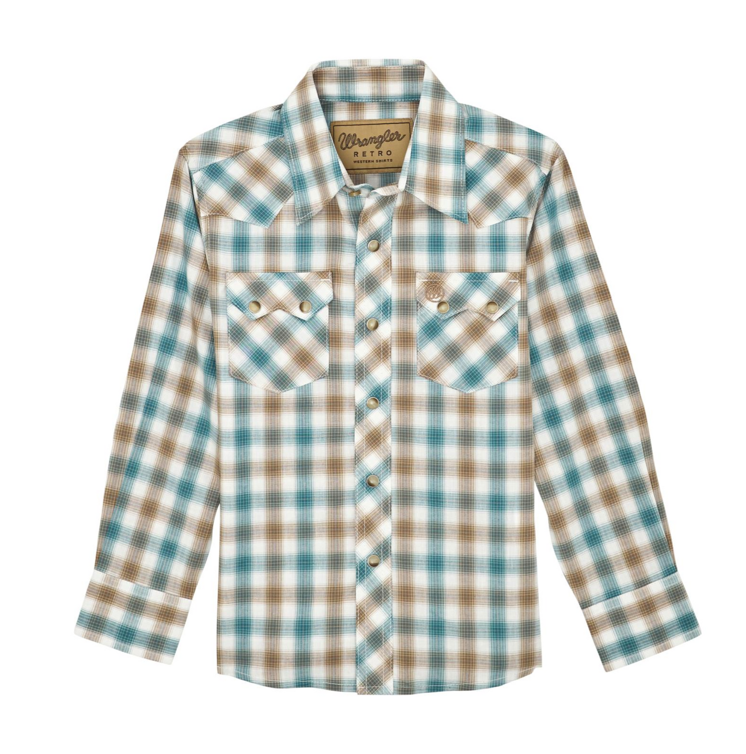 Wrangler Boys Retro Plaid Western Shirt Buy at Boltranchstore.com western wear