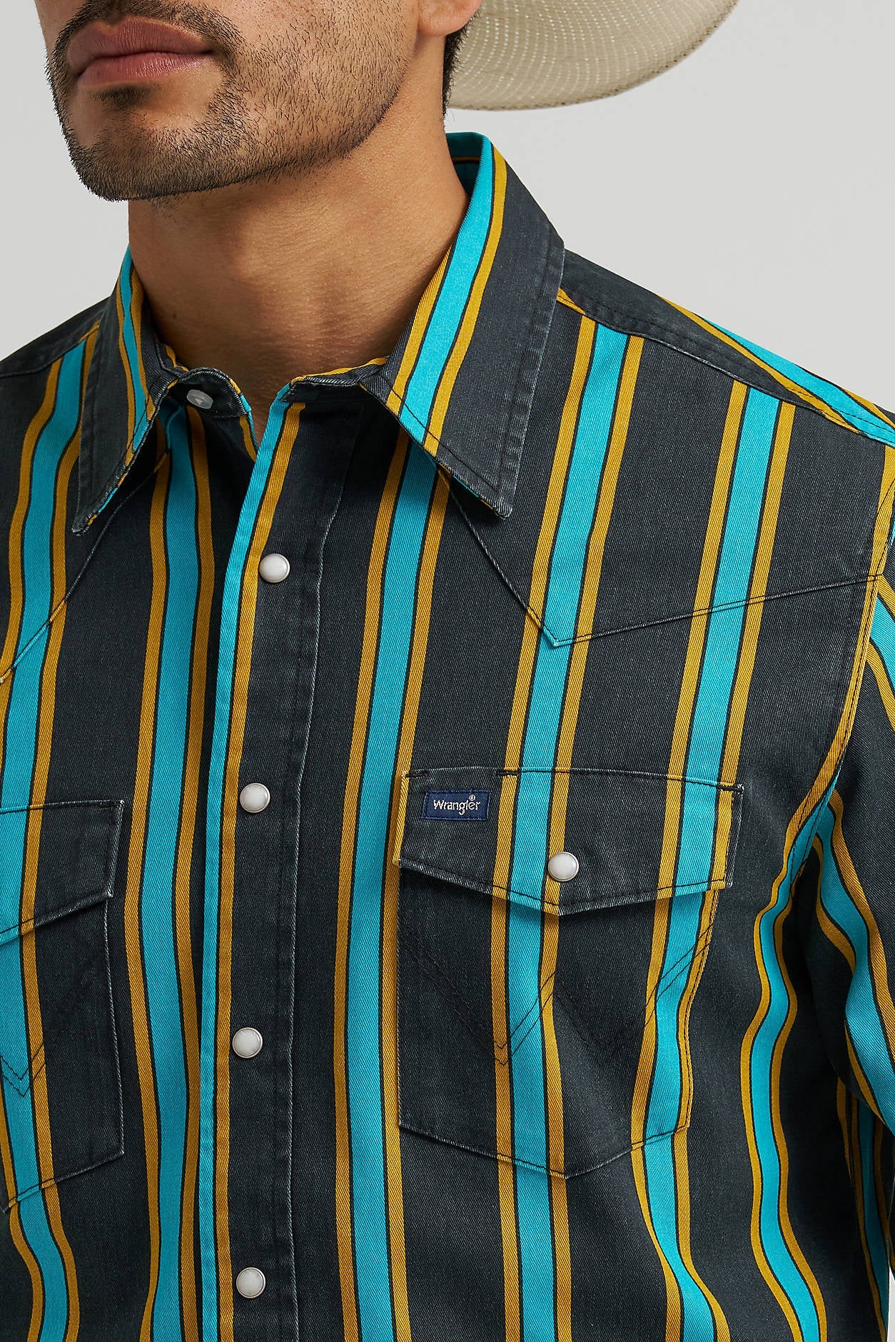 Vintage Inspired Brushpopper Western Snap Workshirt Teal Pop mens western shirt Boltranchstore.com Free Shipping 112375714