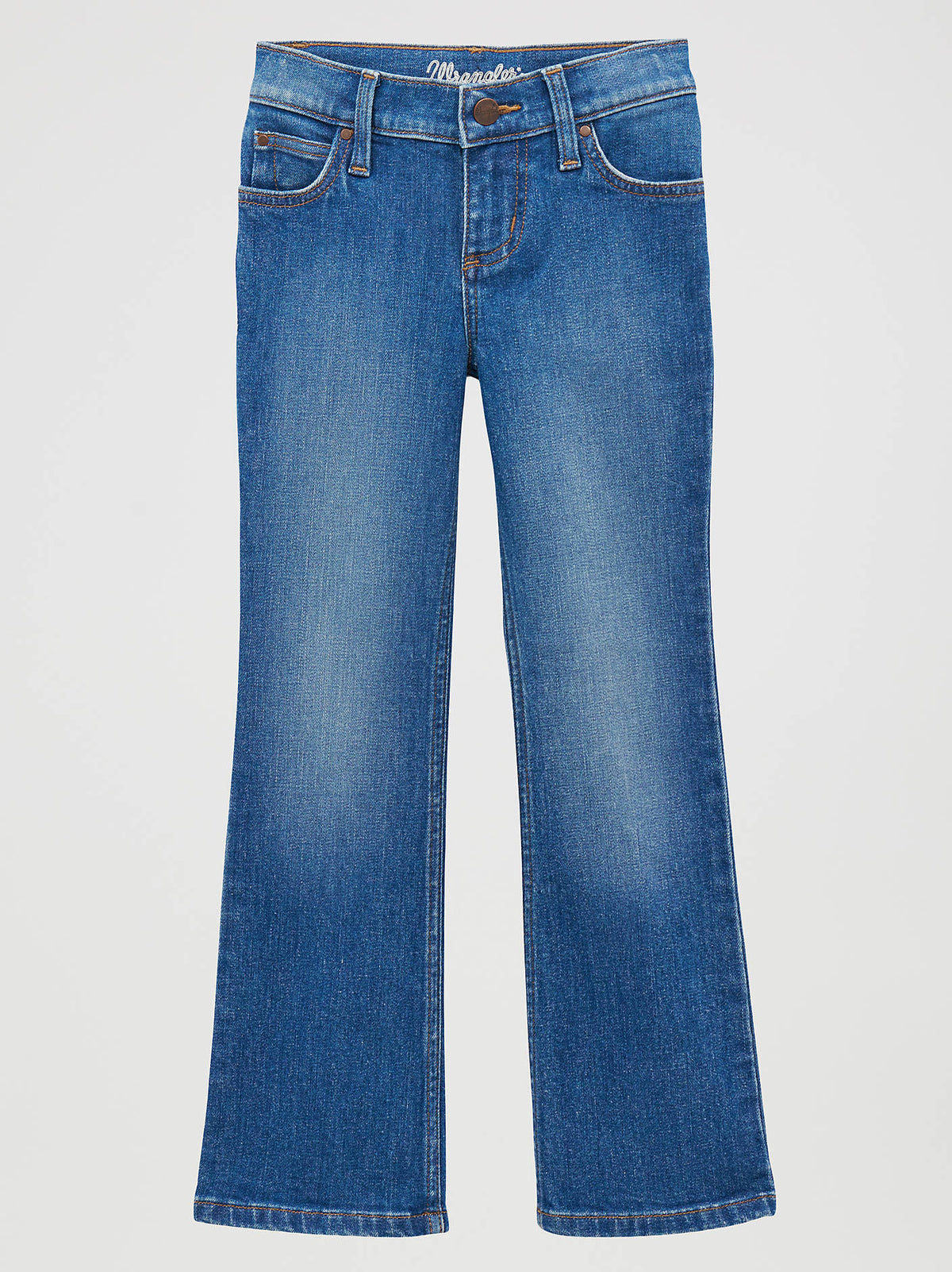 Wrangler Girl Retro Bootcut Jean In Grace perfect for cowgirl boots and riding jeans riding pants at boltranchstore.com