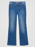 Wrangler Girl Retro Bootcut Jean In Grace perfect for cowgirl boots and riding jeans riding pants at boltranchstore.com