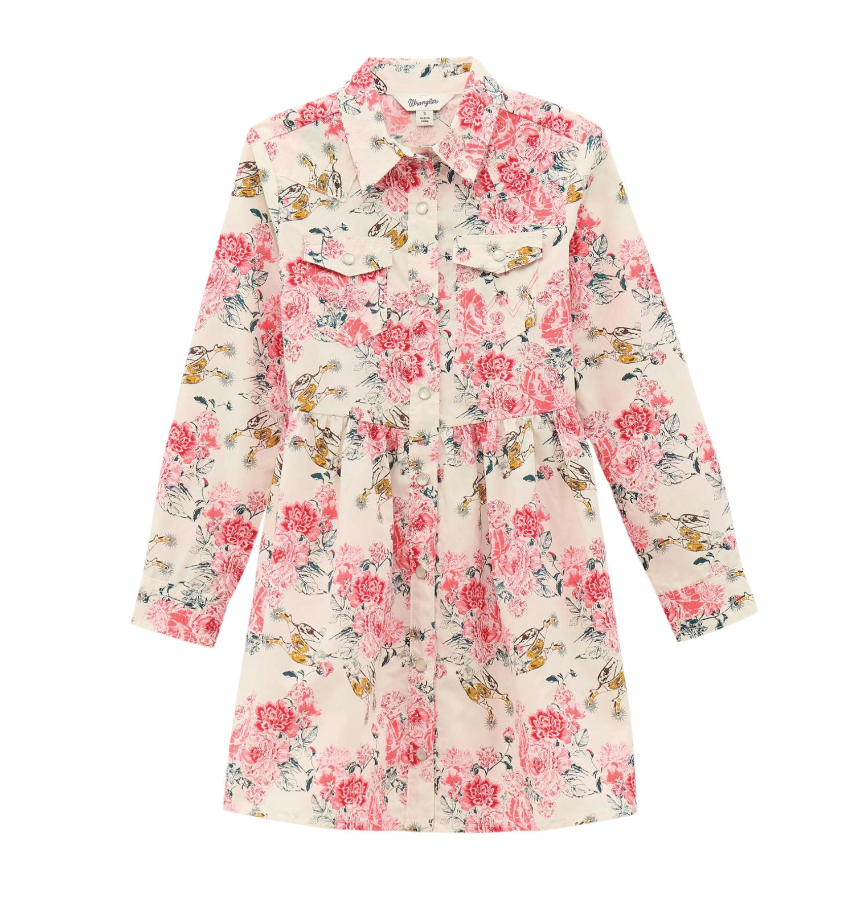 Wrangler Girls Floral Western Dress buy at boltranchstore.com western wear