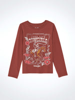 Wrangler Girls Long Live Cowgirls L/S Tee Buy at Boltranchstore.com