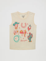 Wrangler Girls Western Graphic Tank order today at boltranchstore.com
