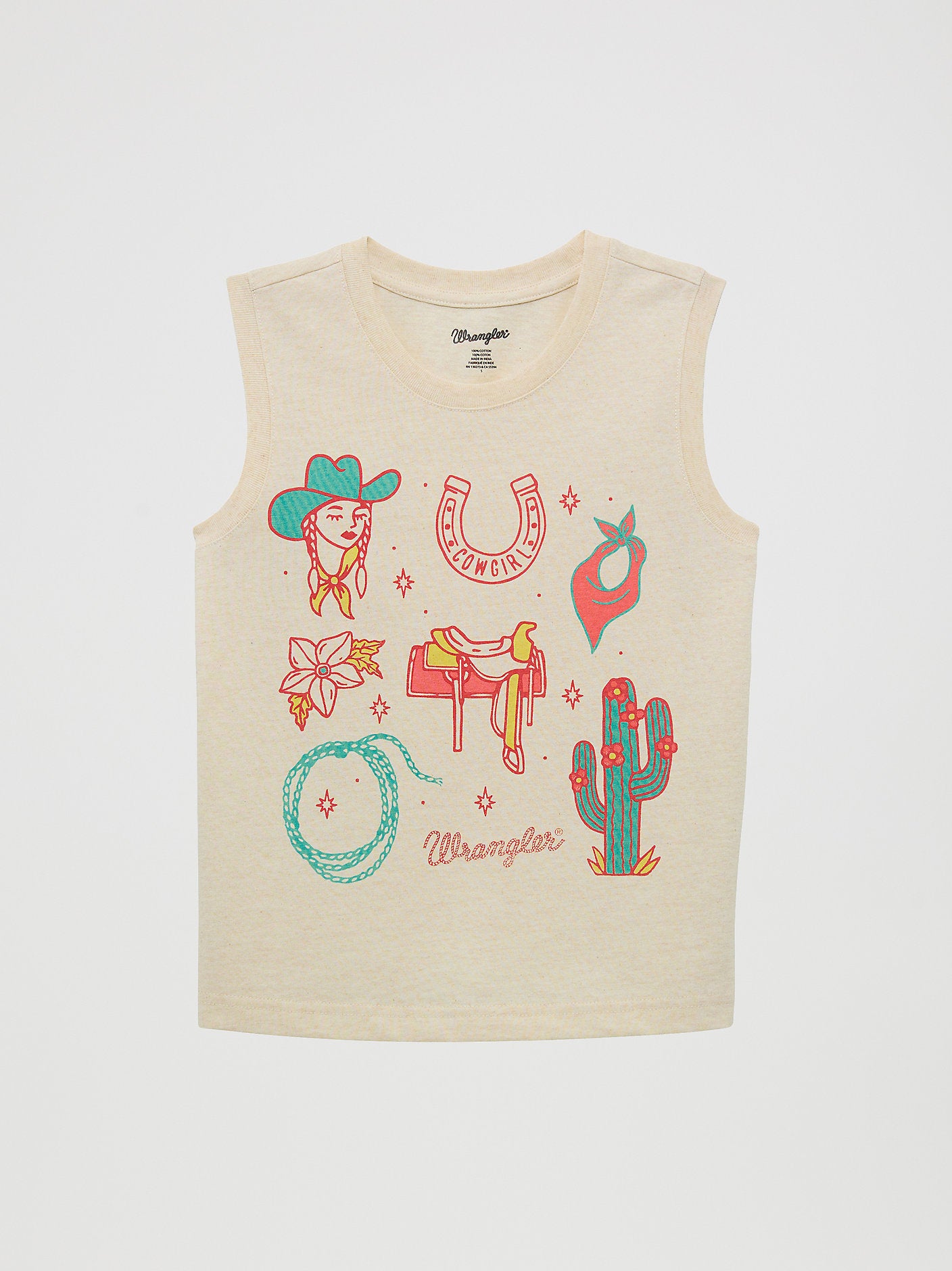 Wrangler Girls Western Graphic Tank order today at boltranchstore.com