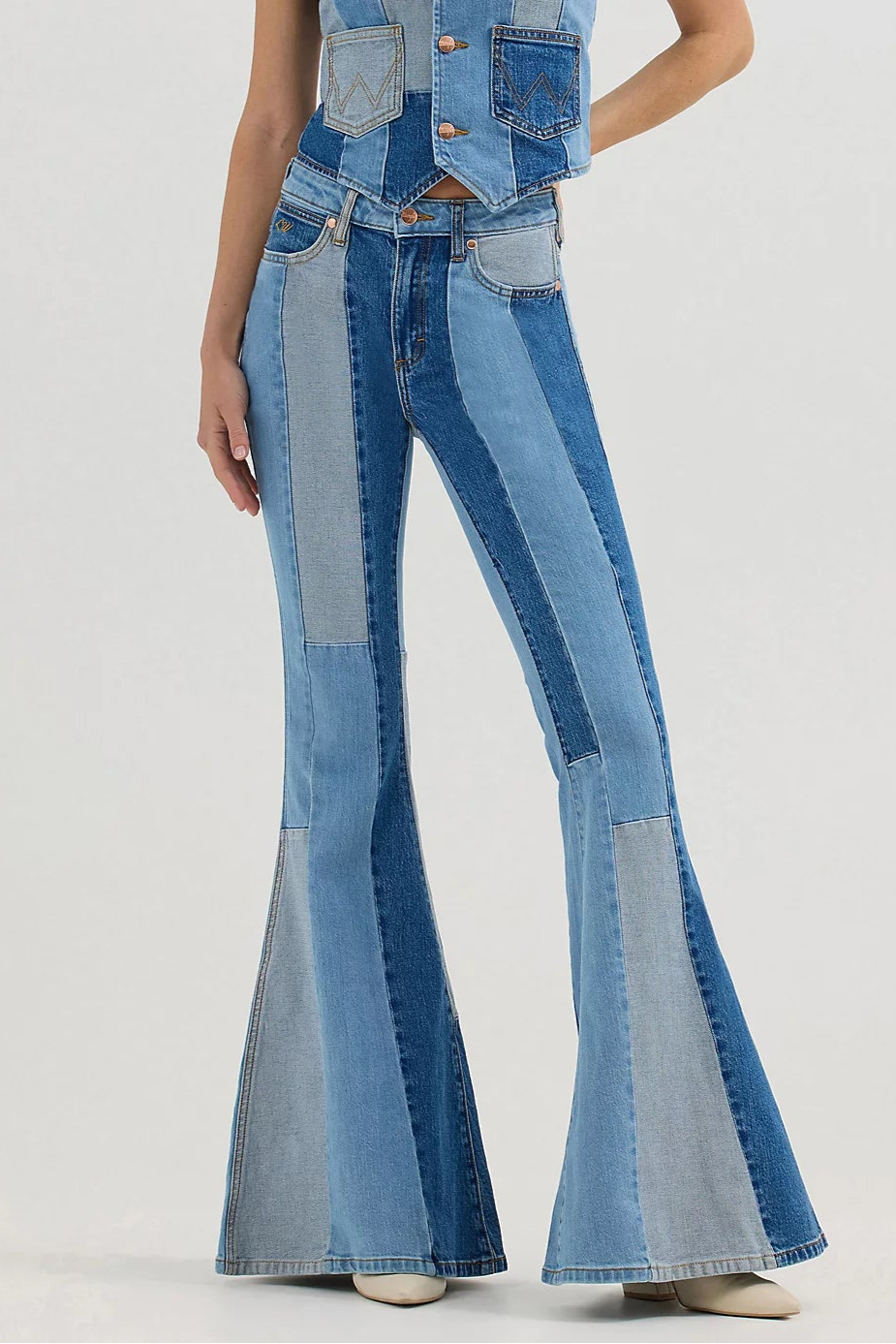 Wrangler Lainey Wilson Patchwork Jean at bolt ranch store