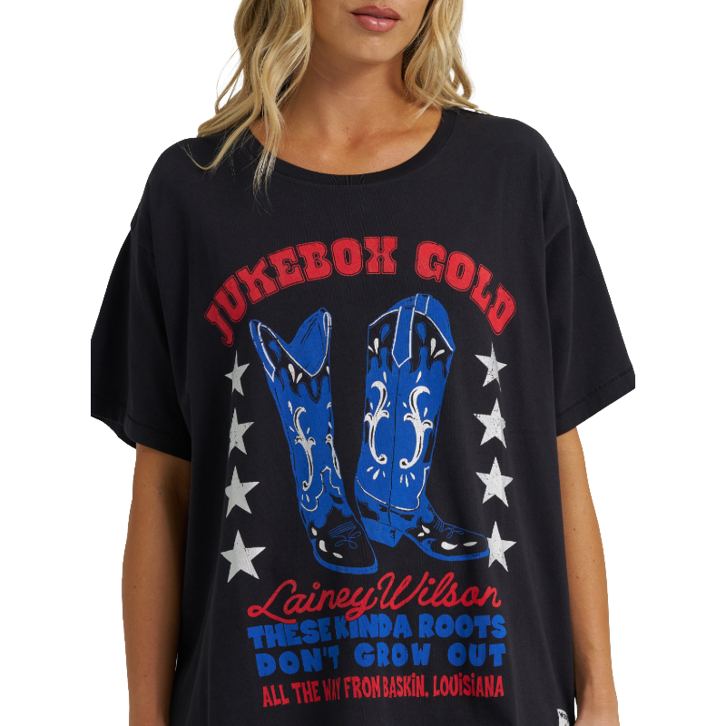 Wrangler Laney Wilson Jukebox T Shirt buy at boltranchstore.com western wear