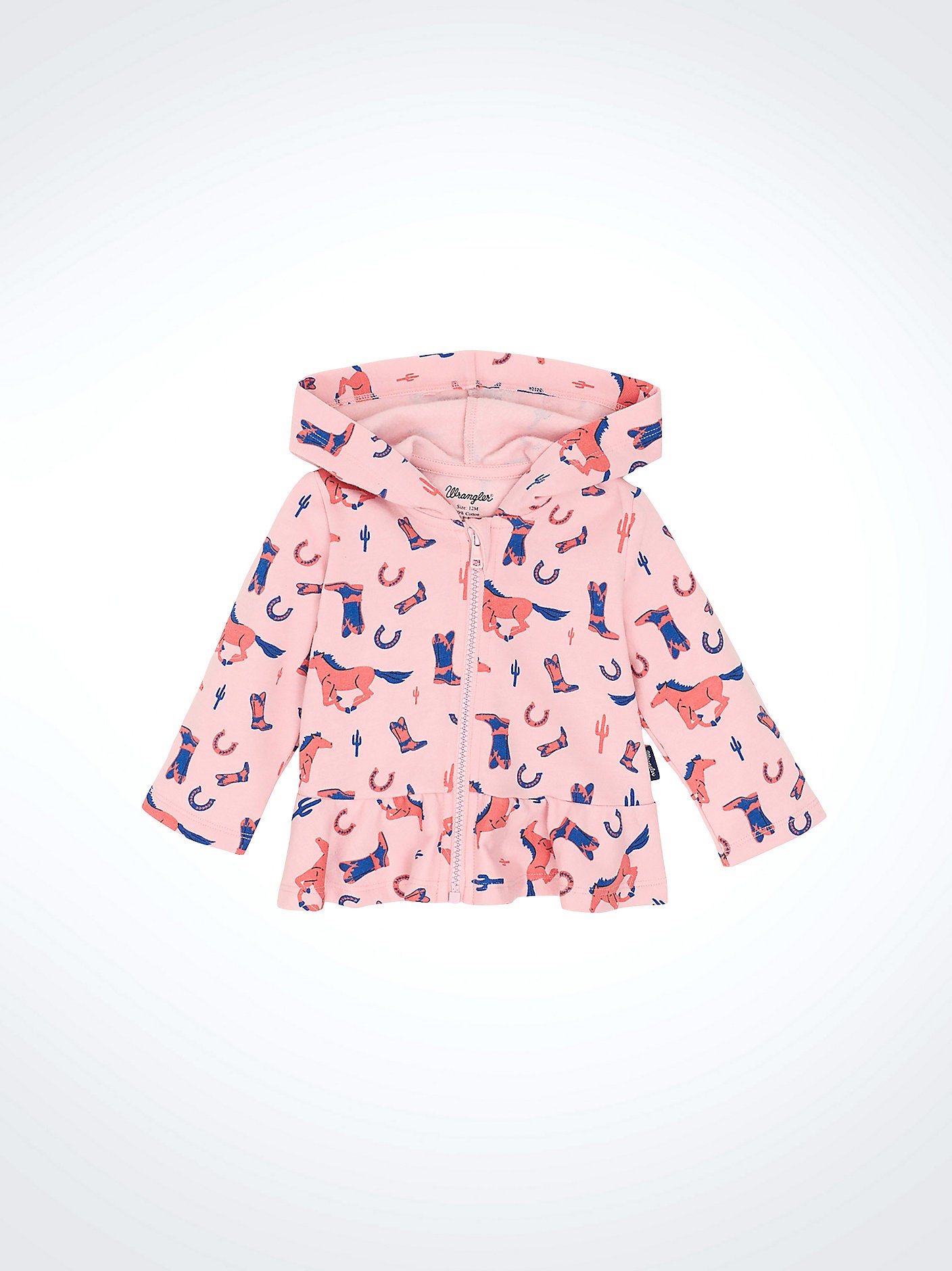 Wrangler Little Girls Ruffle Hem Fleece Jacket at boltranchstore.com
