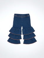 Wrangler Little Girls Tiered Flare Jeans back