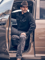 Wrangler Mens Black Denim Snap Shirt order today at boltranchstore.com