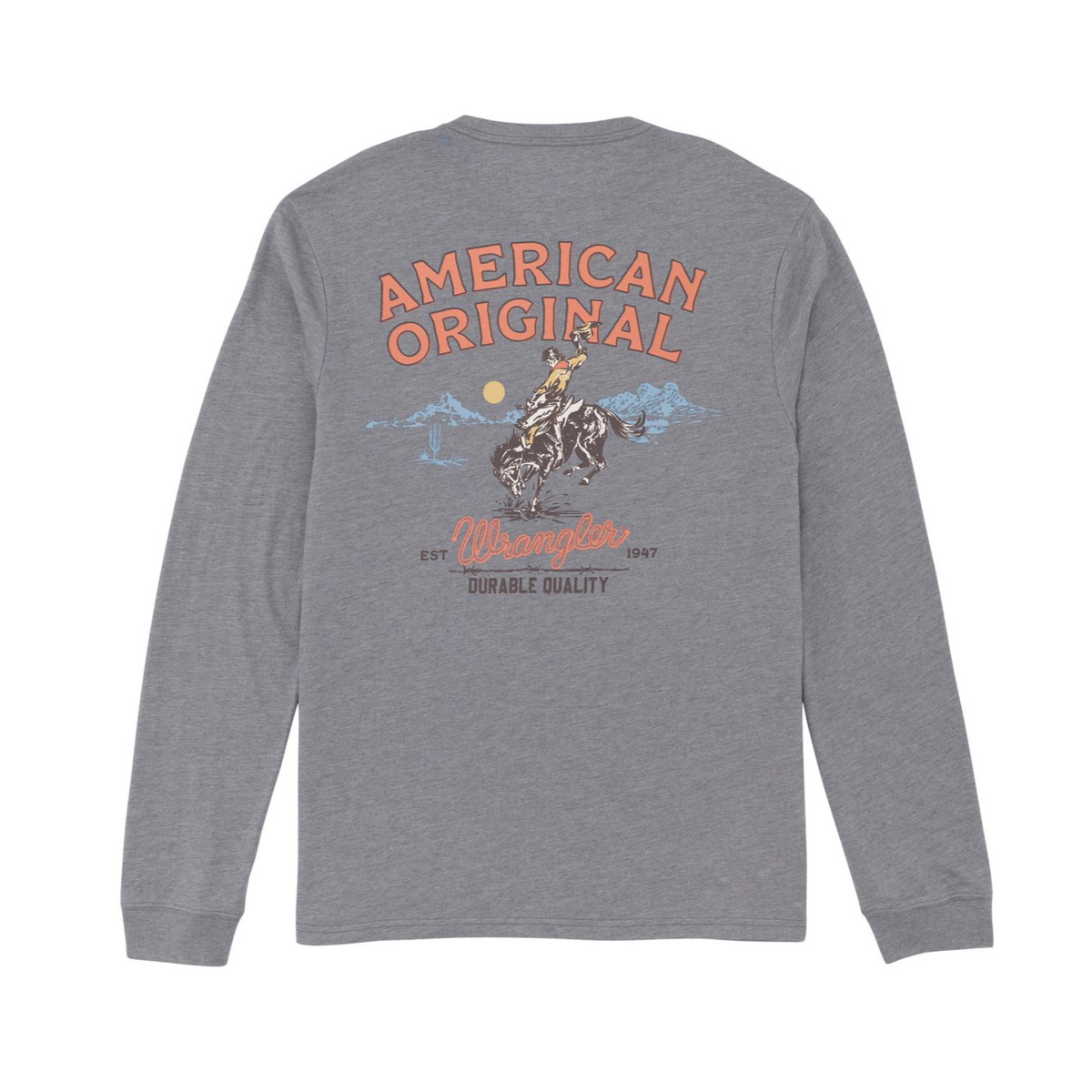 Wrangler Mens Bronc Rider LS Tee Shirt Buy at Boltranchstore.com