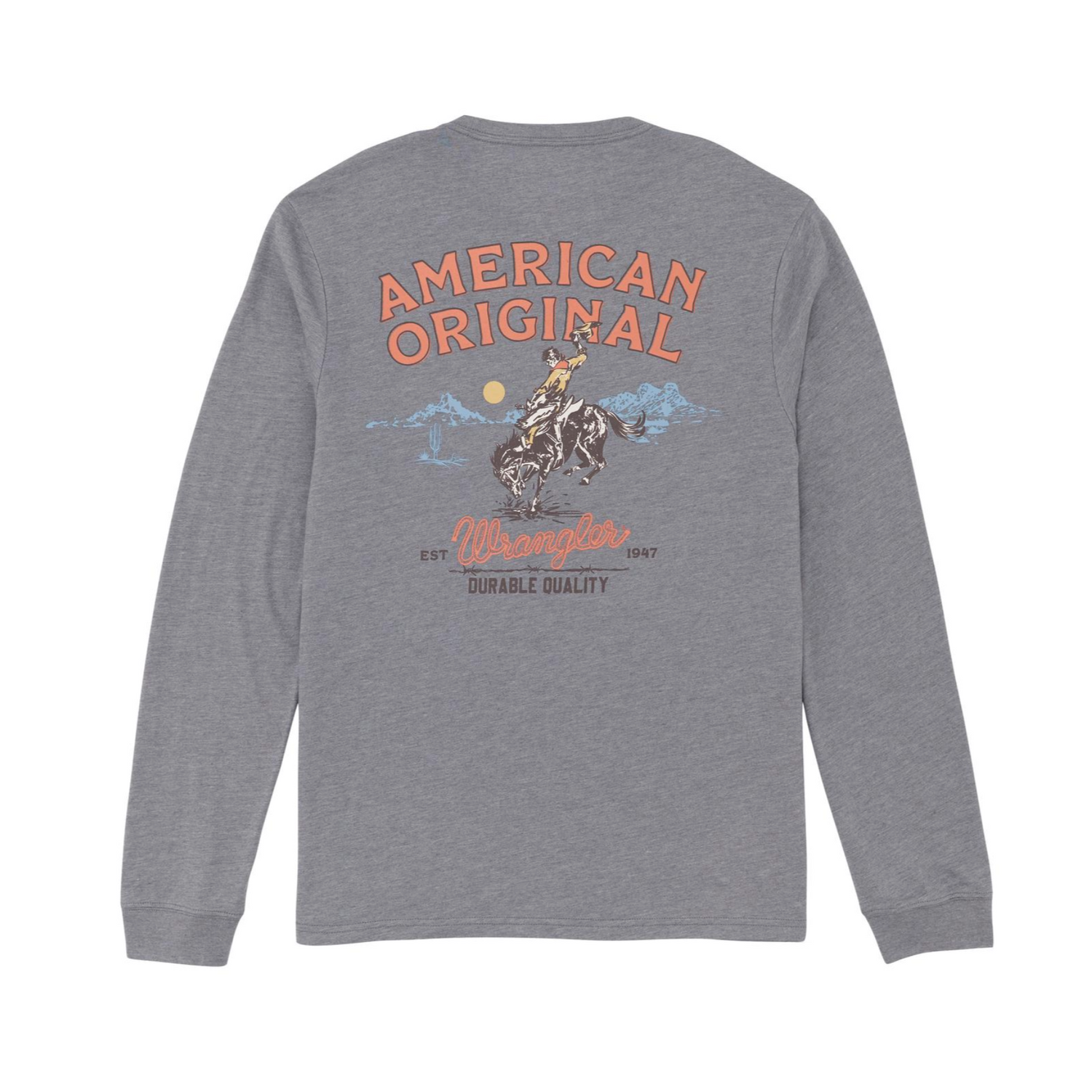 Wrangler Mens Bronc Rider LS Tee Shirt Buy at Boltranchstore.com