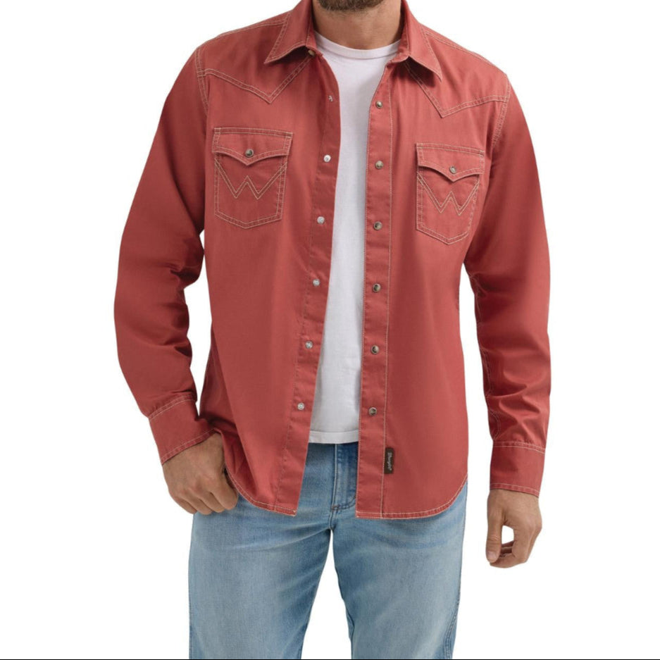 Wrangler Mens Retro Premium Shirt - Sunset Find this at Boltranchstore.com