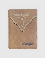 Wrangler Mens Trifold Wallet tan black and tan boltranchstore.com mens wallets western style fashion