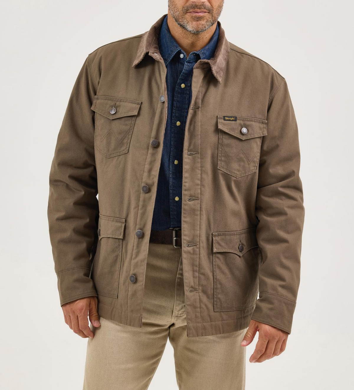 Wrangler Mens Waxed Lined Barn Coat Buy at boltranchstore.com