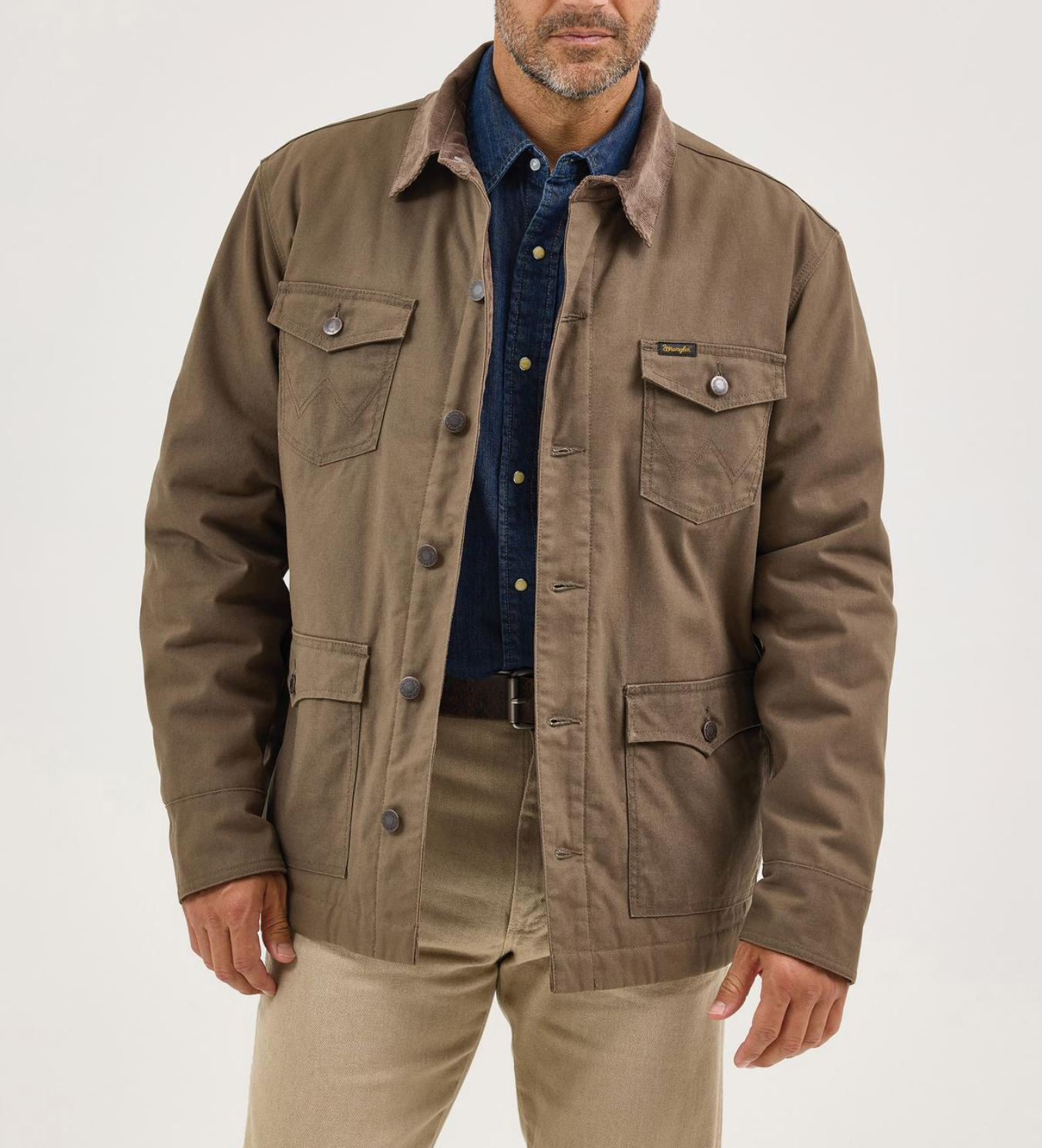Wrangler Mens Waxed Lined Barn Coat Buy at boltranchstore.com