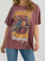 Wrangler Womens Acid Wash Graphic Oversized Tee at boltranchstore.com