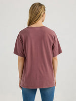 Wrangler Womens Acid Wash Graphic Oversized Tee