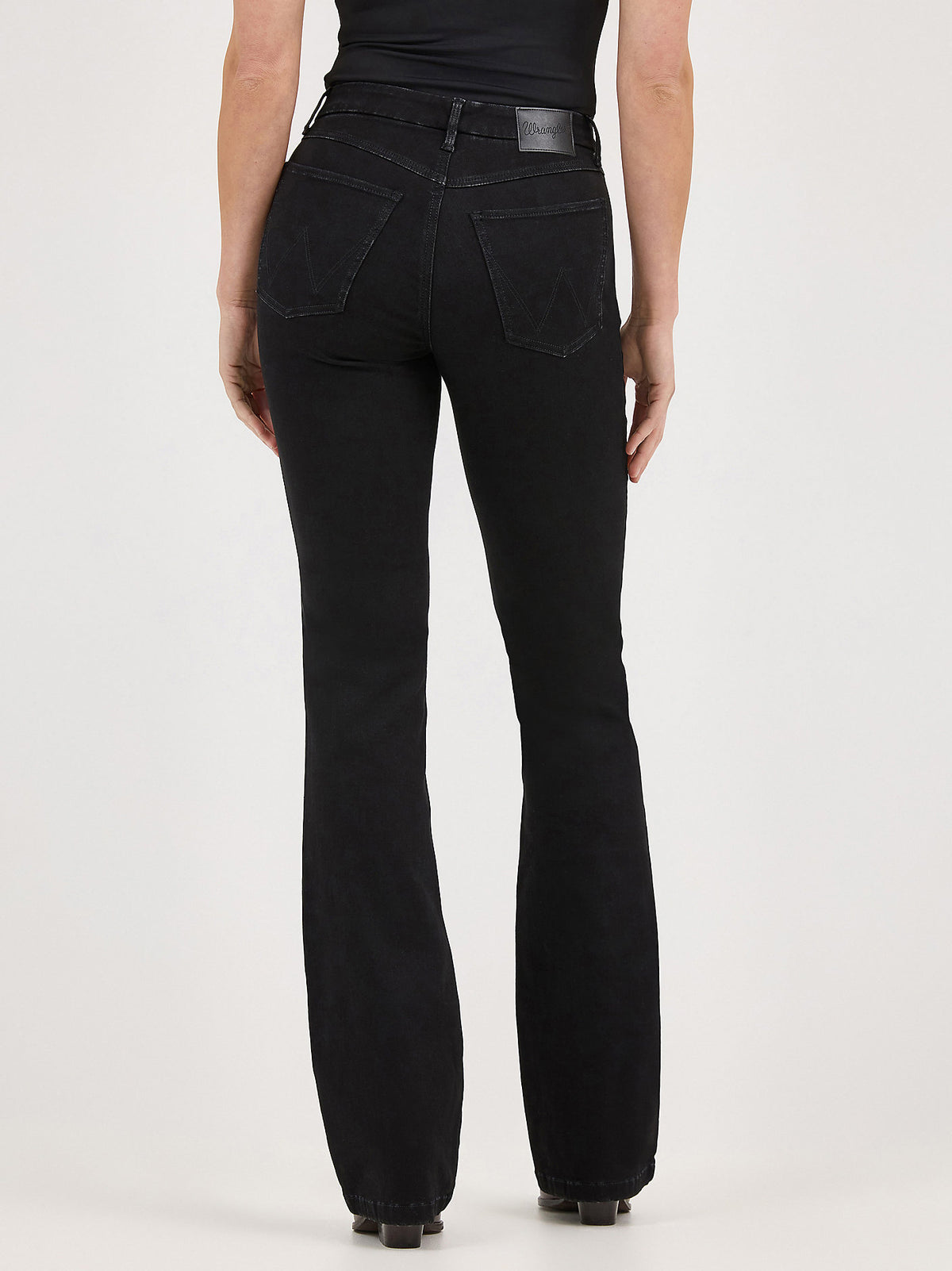 Wrangler Womens Bespoke Bootcut in Leighton 112371949 black western jeans fall 2025 free shipping Boltranchstore.com