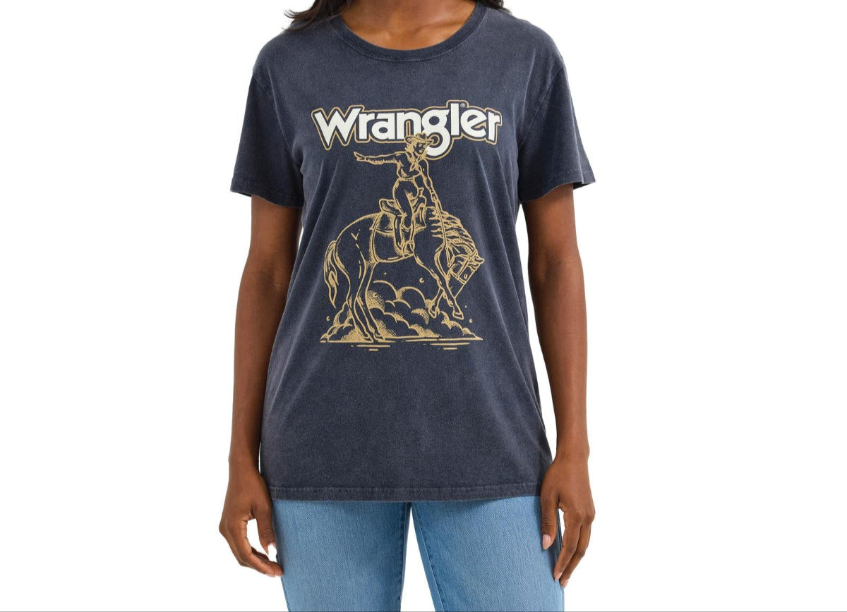 Wrangler Womens Boyfriend Cowgirl Tee Cowgirl Find this at Boltranchstore.com