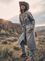 Wrangler Womens Denim Trench in Haute Haze order at boltranchstore.com