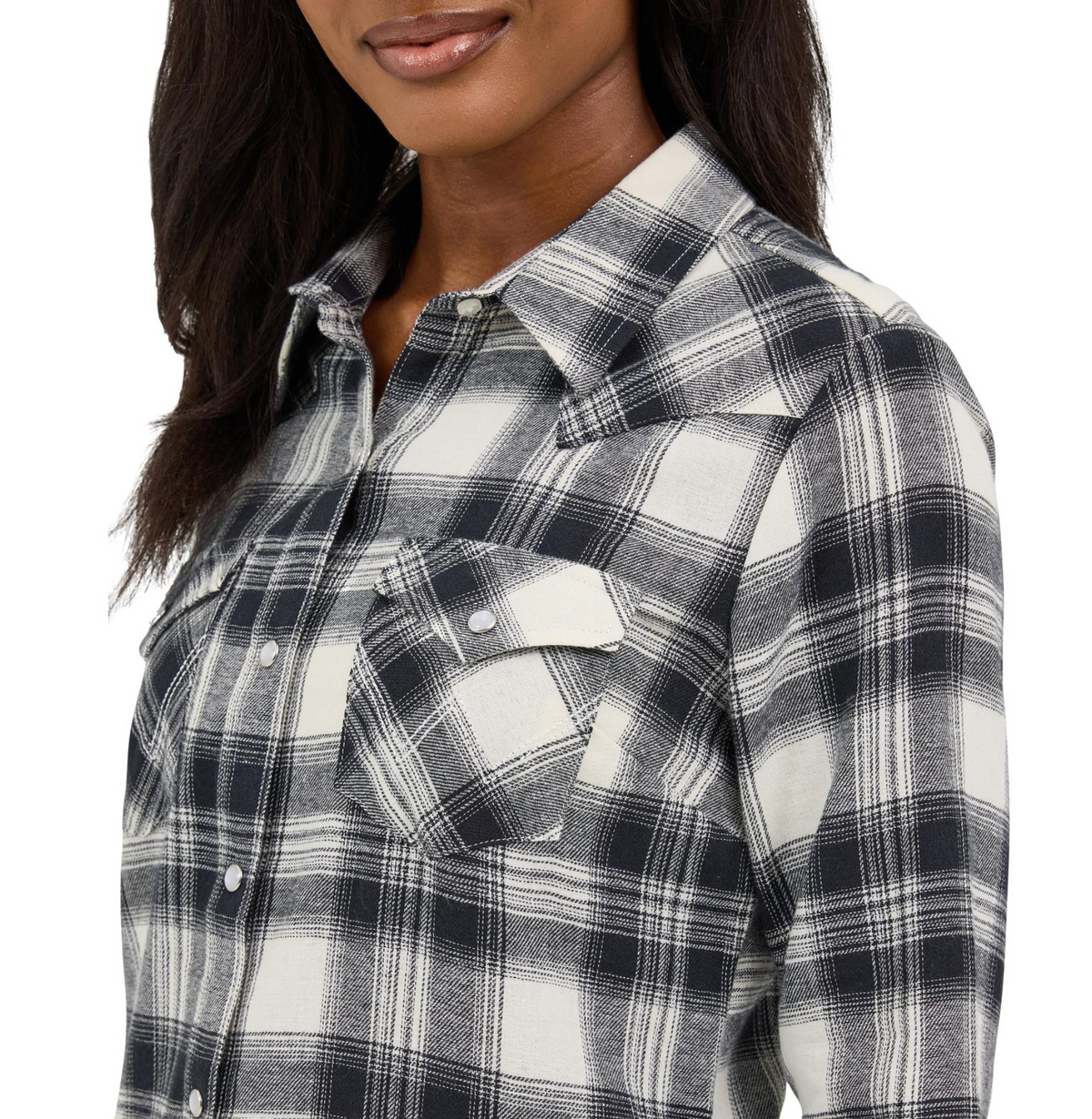 Wrangler Womens Essentials Plaid Shirt buy at boltranchstore.com western wear